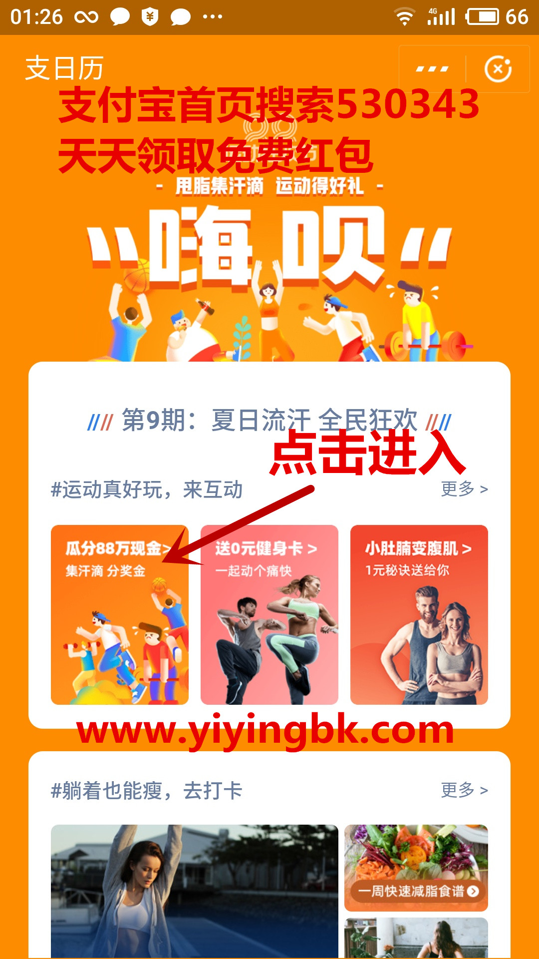 运动支日历狂欢节