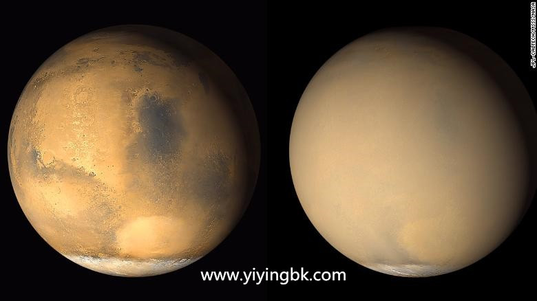 宇宙中真实的火星照片