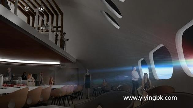 宇宙飞船上的太空餐厅