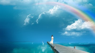 看到彩虹，心情就会好一点！www.yiyingbk.com